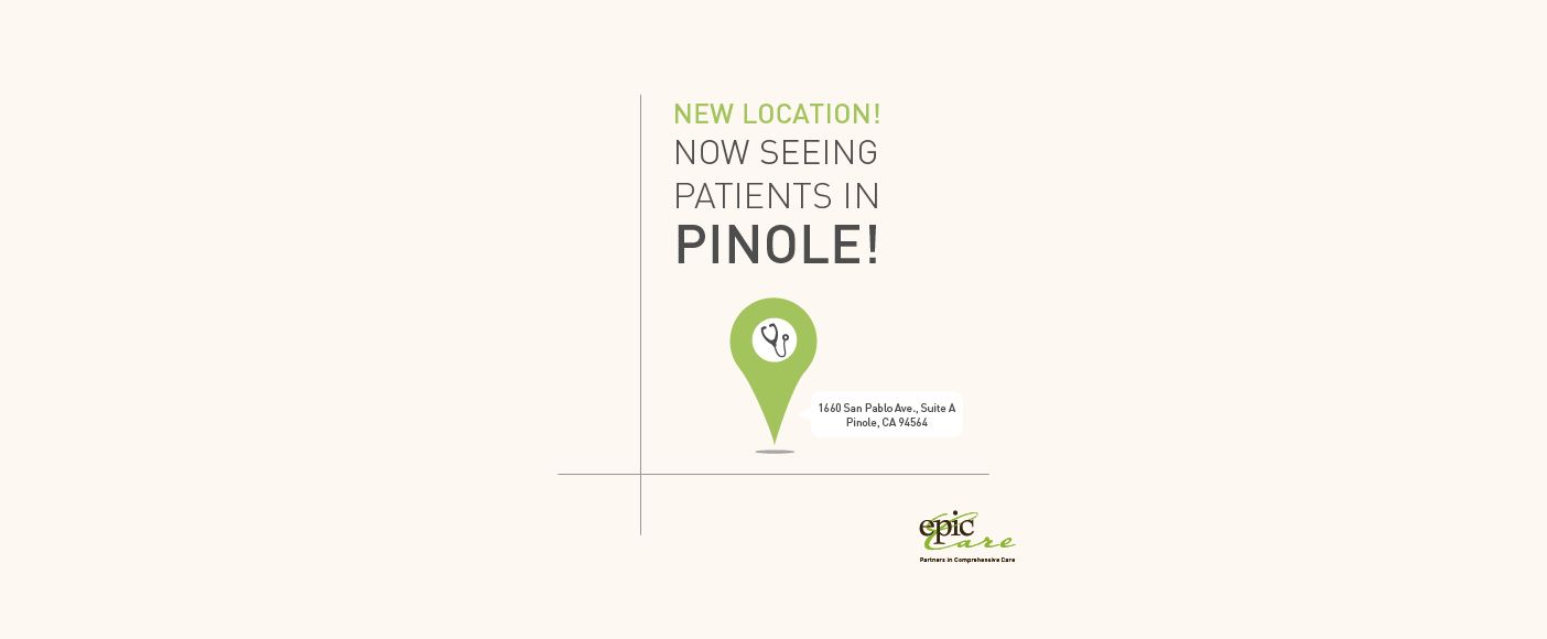New Location – Pinole