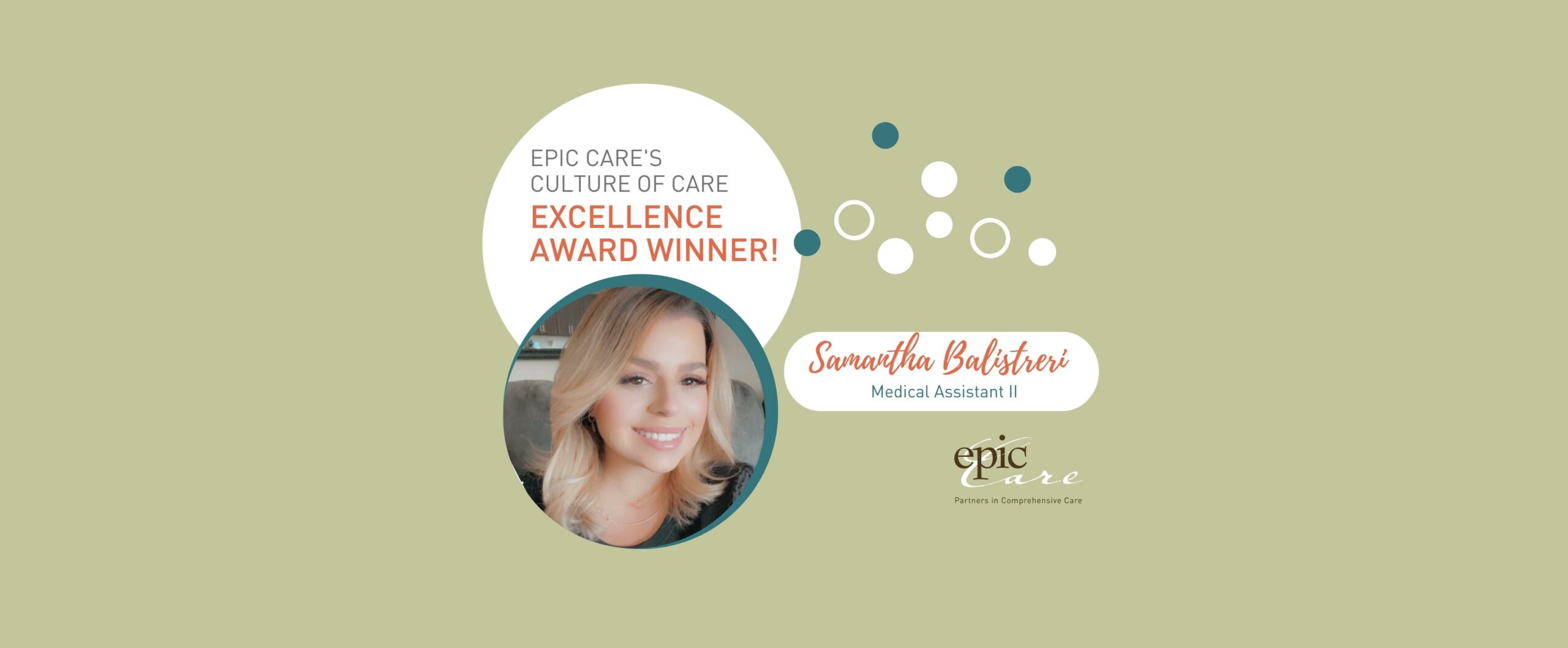 Epic Care’s Culture of CARE Excellence Award Winner! – Samantha Balistreri