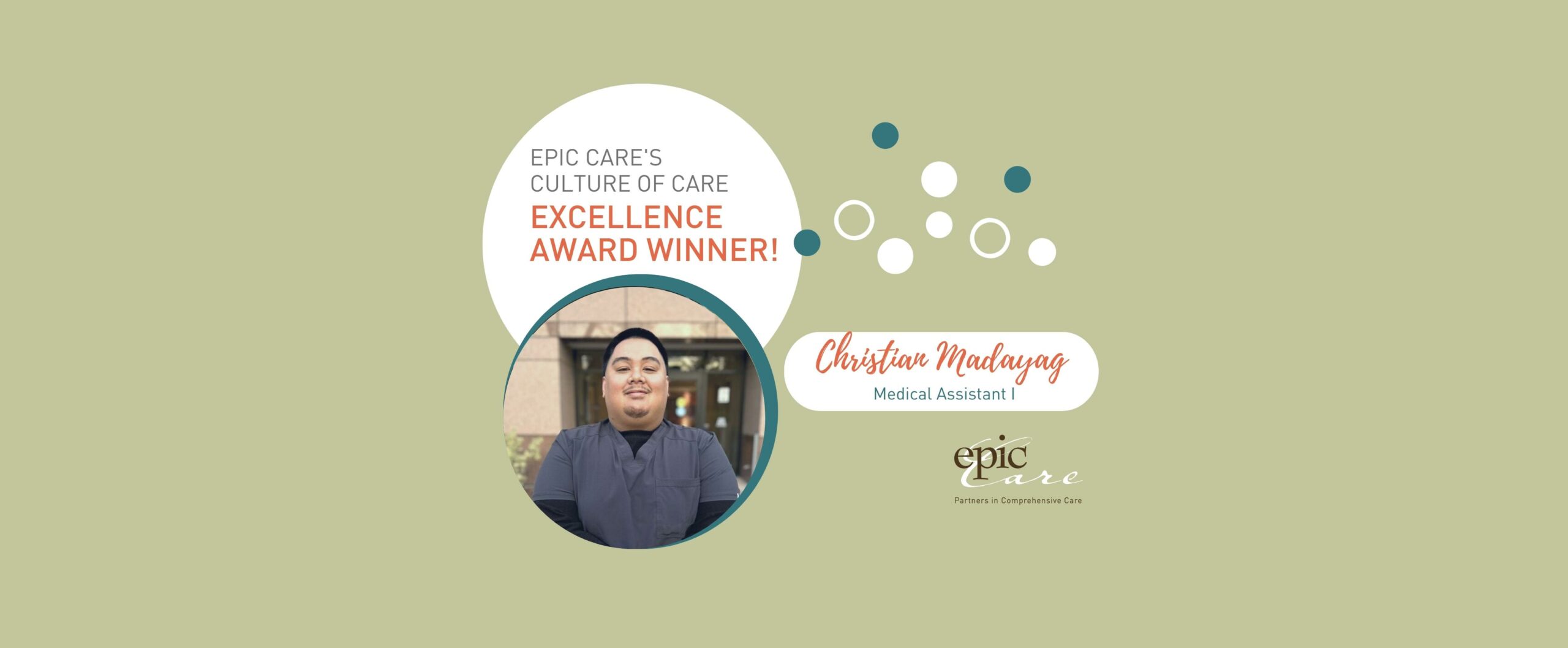 Epic Care’s Culture of CARE Excellence Award Winner! – Christian Madayag