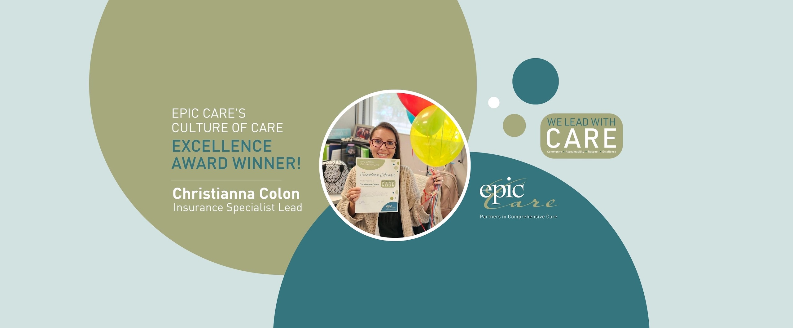 Epic Care’s Culture of CARE Excellence Award Winner! – Christianna Colon