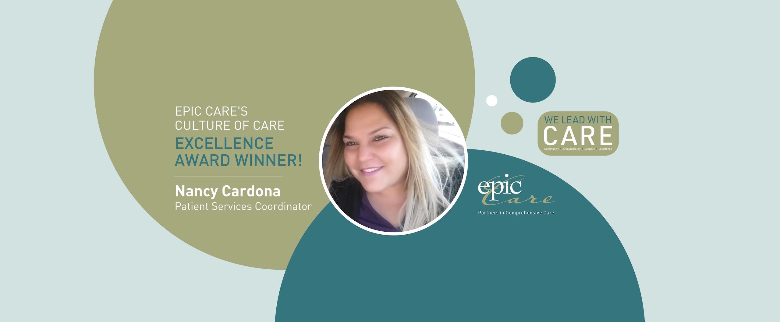 Epic Care’s Culture of CARE Excellence Award Winner! – Nancy Cardona