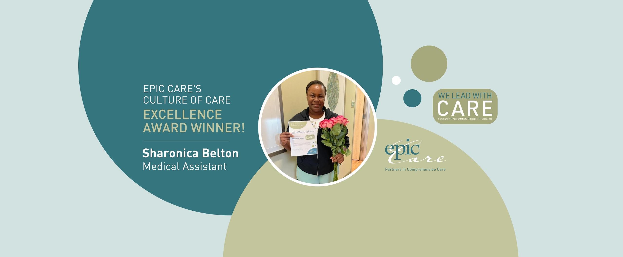 Epic Care’s Culture of CARE Excellence Award Winner! – Sharonica Belton