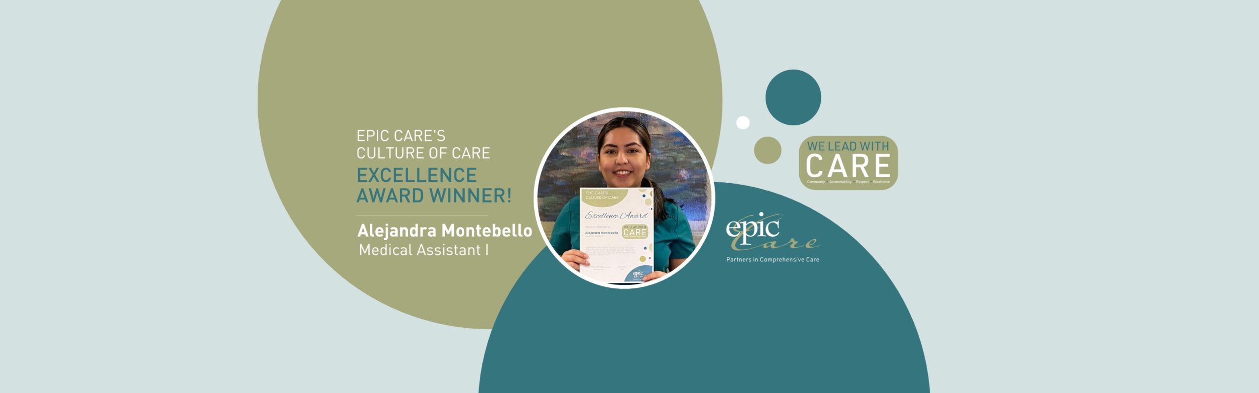 Epic Care’s Culture of CARE Excellence Award Winner! – Alejandra Montebello