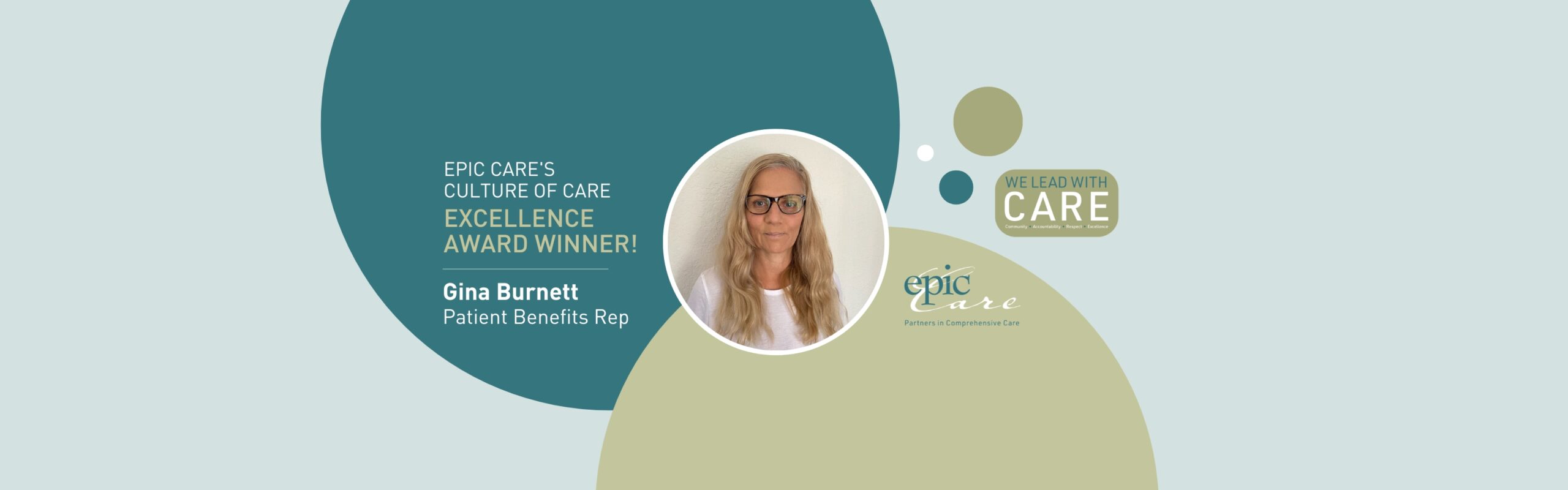 Epic Care’s Culture of CARE Excellence Award Winner! – Gina Burnett